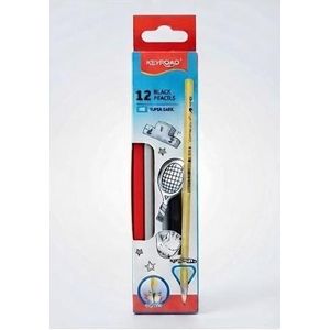 Keyroad boite de 12 crayon graphite noir 