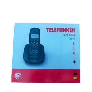 Telefunken Téléphone Sans Fil Noire