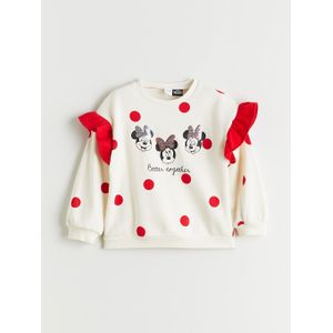 Lc Waikiki Sweat-shirt Épais Imprimé Minnie Mouse pour Filles