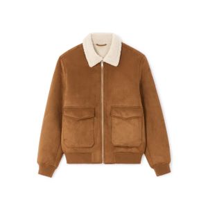 Celio Blouson aviateur en faux daim - CAMEL -