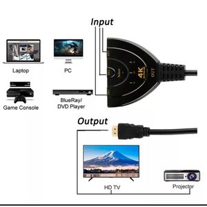 Fokky Switch HDMI 4K60Hz Splitter HDMI, Multiprise HDMI 3 Entrées