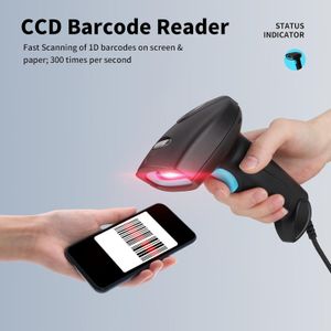 Lecteur Code Barre USB 1D Scanner Laser Rouge Rapide Commerce POS