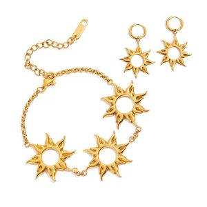 Clémentine Paris Ensemble de bijoux de luxe pour femme doré plaqué or Idée cadeau EGO067