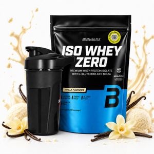 Biotech Usa Iso Whey Zero 454 غرام فانيليا - أنقى واي لاكتساب العضلات النقية وتحديد أقصى
