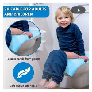 أغطية مقاعد مرحاض للاستخدام الفردي، عبوة 100 واقي لمقاعد المرحاض، غطاء مقاعد صحي قابل للتحلل، حماية مرحاض للاستخدام أثناء السفر، فيلم مقاعد ضد الماء، ملحق للنظافة العامة