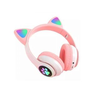 Casque Bluetooth5.0 Pour Chat Music Headset Cat Ear Headphones Wireless-ROSE
