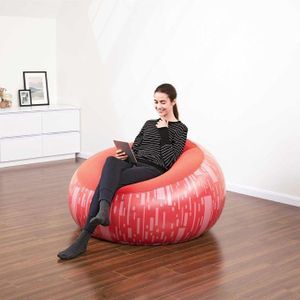 Bestway Fauteuil Géant Gonflable Soft Top – Siège Flottant Confortable pour Piscine, Jardin et Intérieur 1.12m*1.12m*66cm