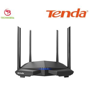 tenda Point d’accès et Routeur (Gaming/Streaming/UHD) sans fil intelligent double bande 5 GHz 867 Mbps + WiFi 2,4 GHz 300 Mbps avec 4 antennes externes 5 dBi Repeteur AC6 AC1200