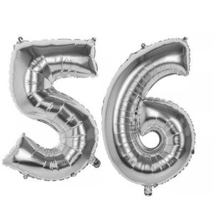 Ballons Aluminium Anniversaire Chiffre 56 ans