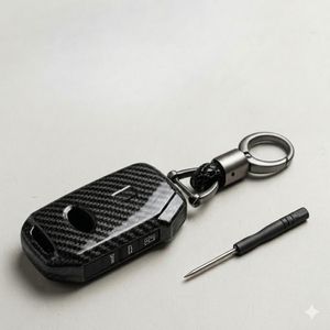 Coque de protection pour clé de voiture avec porte-clés intégré