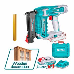 TOTAL Cloueur de finition sans fil 35 mm, chargeur 20 V et batterie totale