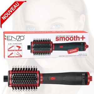 Enzo Brosse soufflante Sèche-Cheveux 4 en 1 Salon Lisseur Cheveux Bigoudi 1500W Volumisante  En-4123