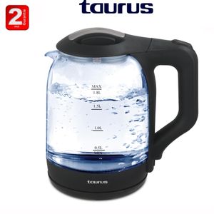Taurus Bouilloire en verre cristal prima Glass  1.8Lrotation360° 2200w-2 ans de garantie