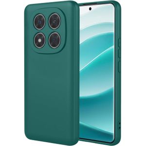 Case حافظة سيليكون ناعمة لهاتف xiaomi Redmi note 14 pro 5g باللون الأخضر
