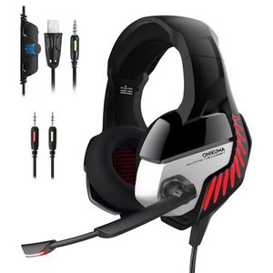 Onikuma Support Casque Gamer Gaming, Base Caoutchouc Antidérapante,Design  RED SCORPION à prix pas cher