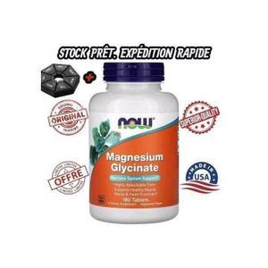 Now Foods Magnesium Gly - cinate (Magnesium Glycinatee) - 180 180 180 180 Tabs