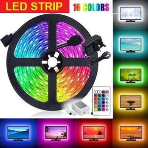 Led Strip light 5050 RGB 5m étanche flexible 16 couleurs plus télécommande
