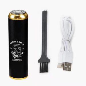 Nouveau mini rasoir pour homme, rasoir électrique portable et tendance, rechargeable par USB, tondeuse à barbe, outil de toilettage compact pour un usage quotidien.