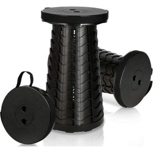 Tabouret Pliable Portable, chaise Léger et Stable, Hauteur réglable, pour la pêche, la randonnée, Les Voyages