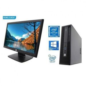 Hp Pack PC bureau complet i5- 6éme Gén-8Go Ram-500Go HDD + Ecran 20 -  Remis à Neuf à prix pas cher