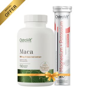 OstroVit Pack Maca 90 Tabs + Magnesium + Potassium 20Tabs