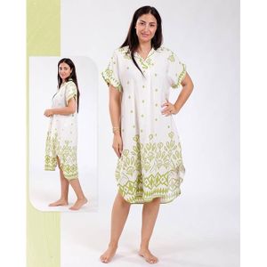 flora mode Pyjama femme en tissu KHAYT couleur vert
