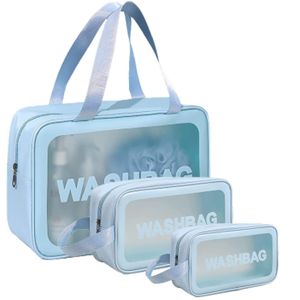Set 3 Trousse Cosmétiques Transparentes – Résistantes à l’Eau pour Voyage et Quotidien