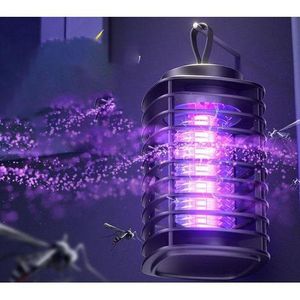 Lampe Anti Moustique Extérieur, Mouche Electrique Intérieur Piège à Mouche Destructeur d'Insectes Moustique Tueur Lampe Attrape Mouche, Efficace Portée, pour maison, jardin.