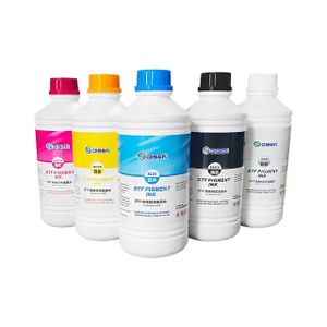 Disen Pack 4 Encres DTF Premium Disen 1L - CMJN (Cyan, Magenta, Jaune, Noir) - Haute Fluidité
