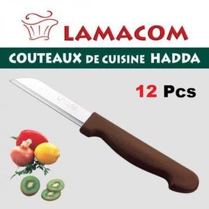 Lamacom Série de 12 couteaux de cuisine "Hadda1" petit modèle 