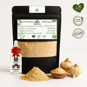 BIO SANTE Racine de maca alimentaire pour boisson 250 g + huile de Ricin 30ml gratuit