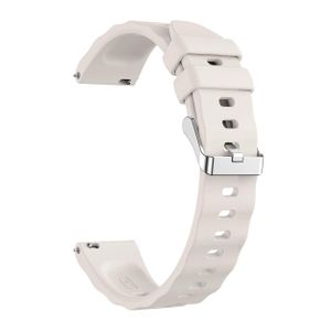 Bracelet en Silicone souple 18mm Beige pour Huawei Watch GT6 41mm