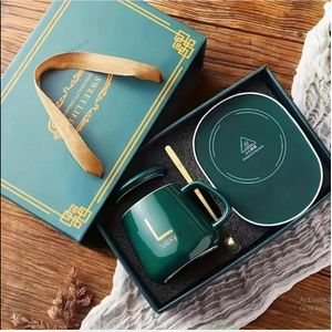  كوب قهوة محظوظ من السيراميك مزود بوسادة تسخين أوتوماتيكية بدرجة حرارة 55 درجة مئوية توفير سريع للطاقة حرارة سريعة