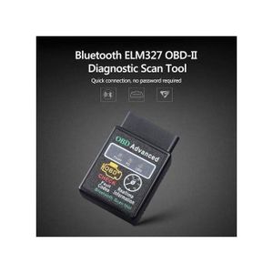 ELM327 Bluetooth 4.0 OBD2 Scanner V1.5 – Lecteur de Codes Moteur Compatible Android, Stéréo Voiture, Outil de Diagnostic Sans Fil pour Analyse en Temps Réel & Effacement des Codes Défaut