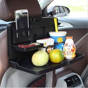 Organisateur de siège d'auto, Organisateur et Rangement de siège arrière,  Coussin de Protection de siège arrière avec Plateau de Table Pliant