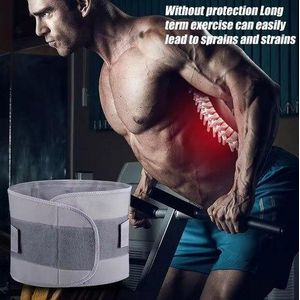 Ceinture de soutien dorsal réglable, Ceinture lombaire pour hommes et femmes, Ceinture de maintien du dos pour le travail, Ceinture antidérapante de soulagement des douleurs lombaires, Soutien ergonomique du bas du dos