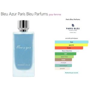 Paris Bleu Bleu Azur  Parfums pour femme 100ML