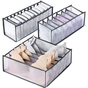 2pcs Vêtements Organisateur Boîte de rangement Sous-vêtements Pliable  Organisateurs Séparateurs de rangement Tiroir Organisateur Jeans Garde-robe  Organiser-26