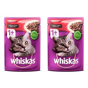 Whiskas Nourriture pour Chat - Sachet au Boeuf en Sauce - Alimentation Adulte - 85g