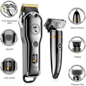 Hatteker Tondeuse à cheveux sans fil barbe nez coupe de cheveux IPX7 étanche