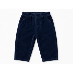 No Brand Pantalon Bébé Garçon Bleu Uni, Coupe Confortable et Douce,