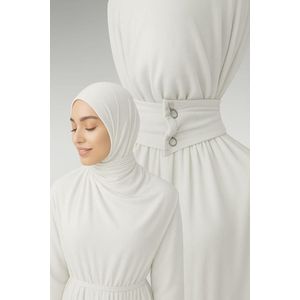 Hijab TABAKIA Prêt-à-Porter Couleur BLANC - Style Élégant et Confortable