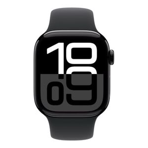 Apple Watch Series 10 42mm Noir Jais – Black Sport Band M/L – GPS