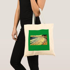 Tote Bag Rio de Janeiro, vintage beach of Copacabana, Bres Unique, haute qualité