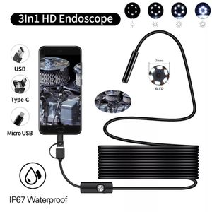 Caméra Endoscopique WIFI HD 720P, Objectif 8mm, Câble Souple