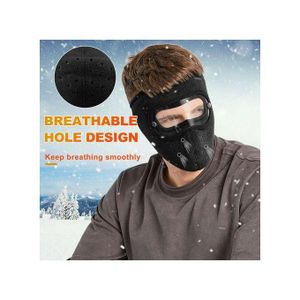 Masque Moto Velo Cagoule Bonnet Chaud, Protége Visage du Froid, avec lunettes