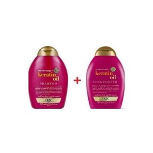 Ogx  Shampoing + Conditioner Strength and Length Keratin Oil, 385 ML