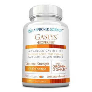 approved science SOULAGEMENT RAPIDE  DES SYMPTÔMES DOULOUREUX DES  GAZ ET DES BALLONNEMENTS GASLYS