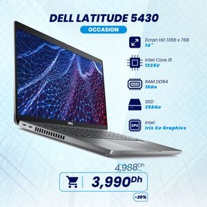DELL Latitude 5430 Intel Core i5 12e Gen 16Go 256Go SSD 14 - Occasion