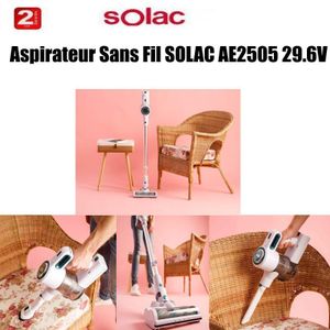 Solac Aspirateur Sans Fil Turbobat Power AE2505